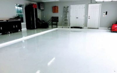 как покрасить бетонный пол в гараже