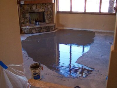 как сделать бетонный пол в частном доме