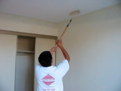 как исправить потолок после покраски водоэмульсионной