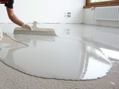 как выровнять бетонный пол